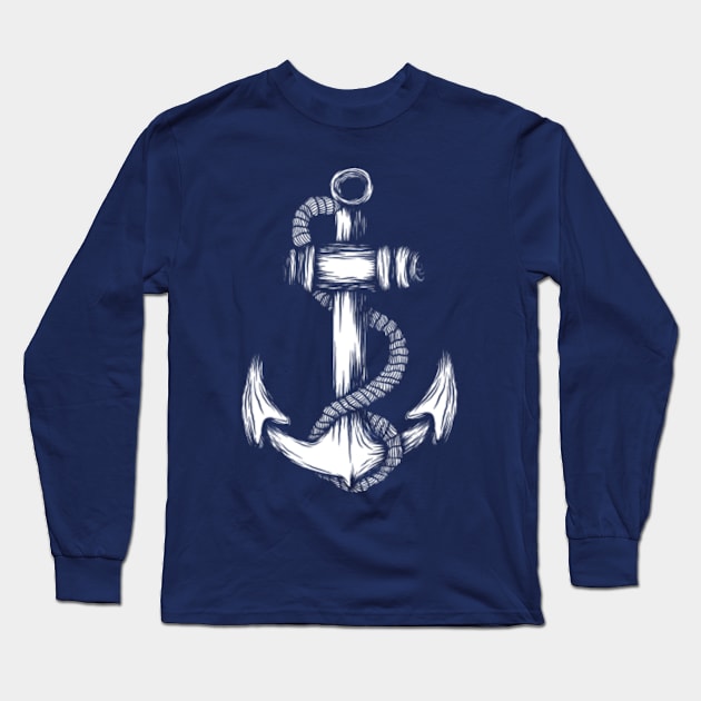 anchor Long Sleeve T-Shirt by gupikus